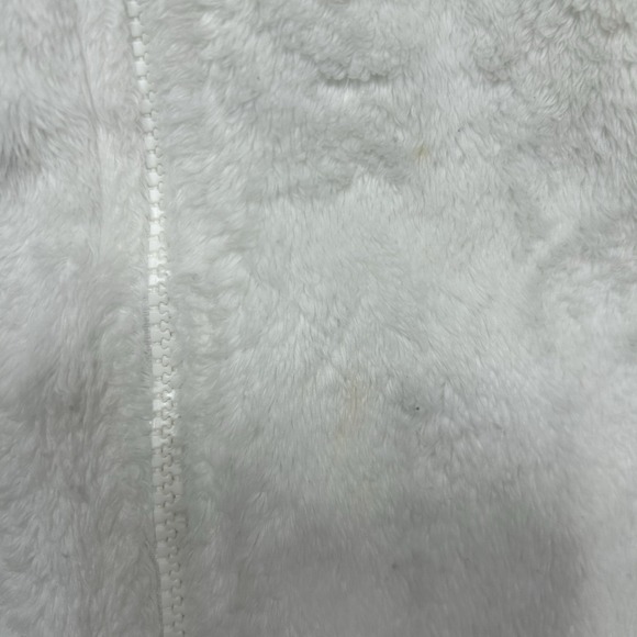 The North Face Osito Jacket Womens M White Pink Ribbon Breast Cancer Fleece FZip - Picture 9 of 14